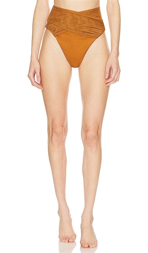 ANDREA IYAMAH Ubu Bikini Bottom In Tan Sand Editorialist