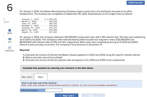 Solved On January 1 2024 The Mason Manufacturing Company Chegg