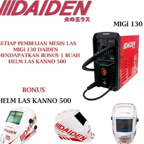 Jual Mesin Las Daiden Migi Travo Inverter Mig Tanpa Gas Gasles