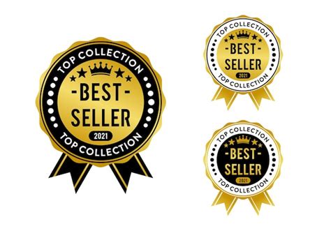 Premium Vector Collection Of Best Seller Badge Golden Best Seller