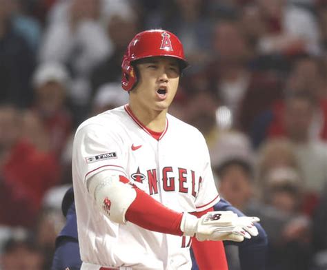 大谷翔平18号も際どい判定での三振に不満顔 ネビン監督退場して欲しくないおとこ気猛抗議 MLB 日刊スポーツ