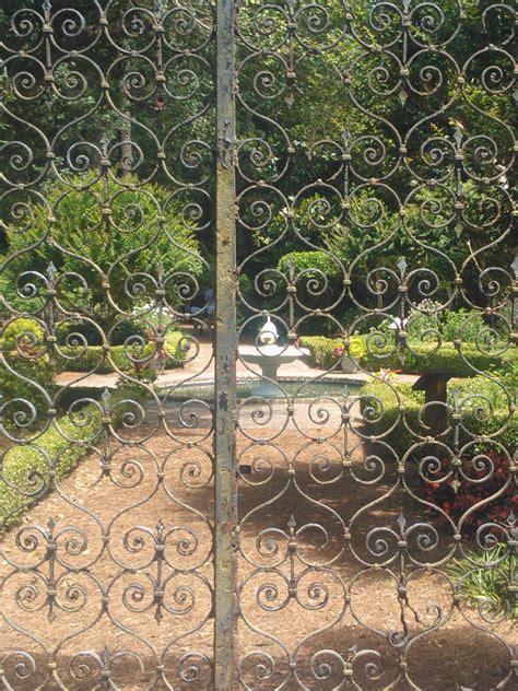 Beautiful Garden Gate W Fountain Beyond Beautiful Gardens Garden