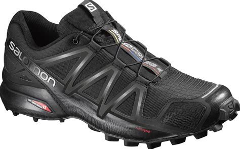 Salomon Speedcross 4 Mens Trail Running Shoes Blackblack Metallic