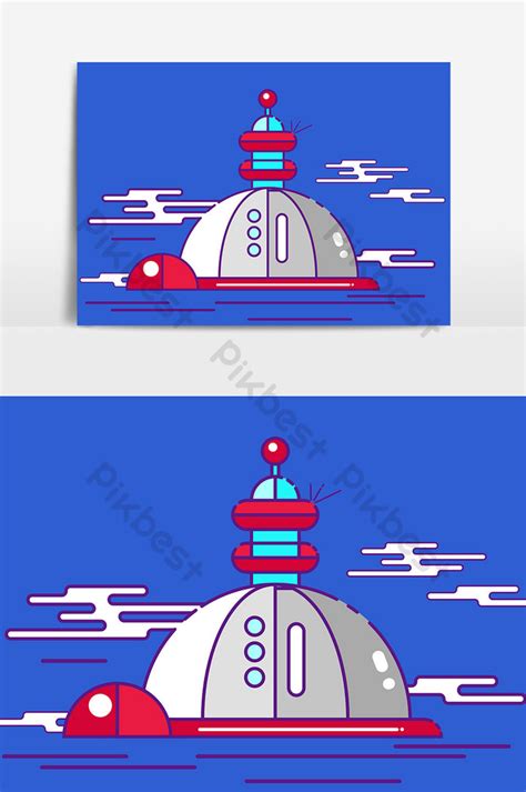 Drawing Cartoon Tortoise Ship Design Element Png Images Ai Free