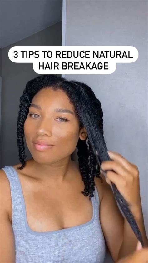 3 Tips To Reduce Natural Hair Breakage Hair Growth Oil Link In Bio