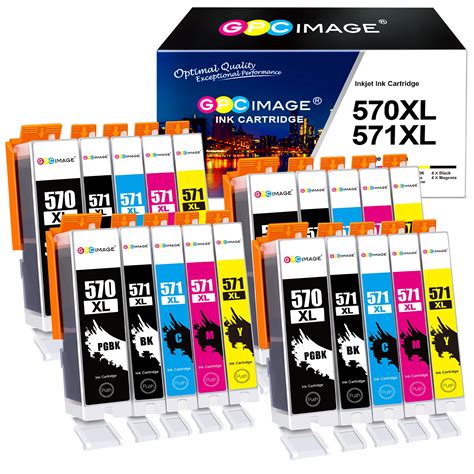 Buy GPC Image Ink Cartridges Replacement For Canon PGI 570XL CLI 571XL