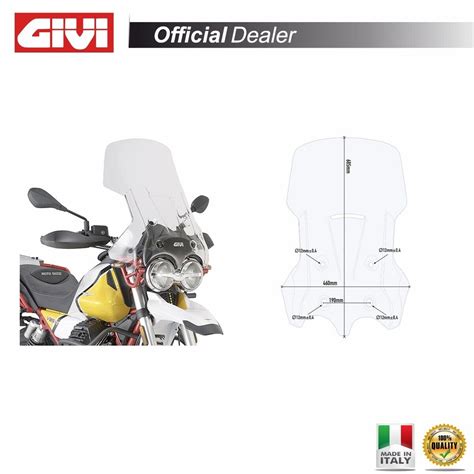 Givi D St Parabrezza Cupolino Trasparente X Cm Moto Guzzi V