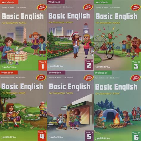 Jual Buku SD Workbook Basic English Kelas 1 2 3 4 5 6 Yudhistira