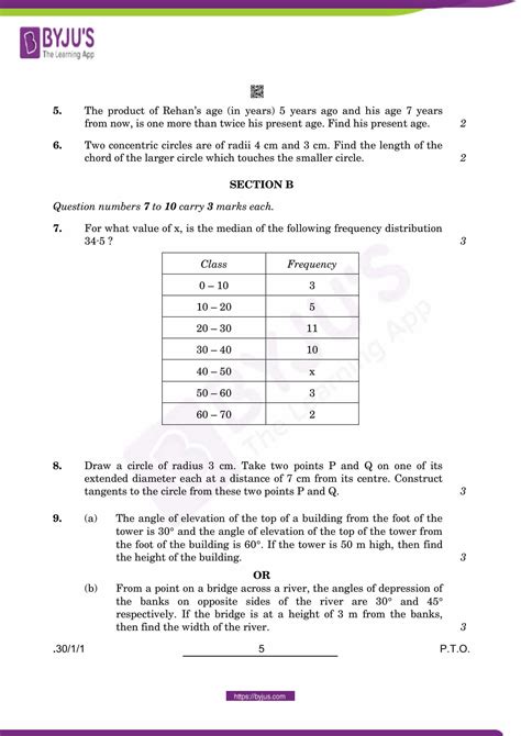 Cbse Class 10 Maths Previous Year Question Papers 2022 Download Pdf