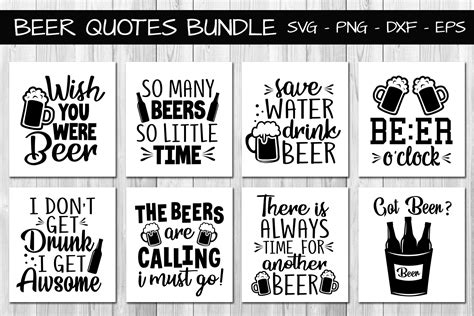 Beer Quotes Bundle Svg