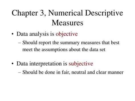 Ppt Chapter Numerical Descriptive Measures Powerpoint Presentation