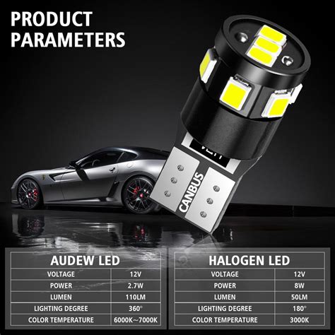 Buy Audew Error Free T Car Led Smd Xenon Vehicle Parking Lights