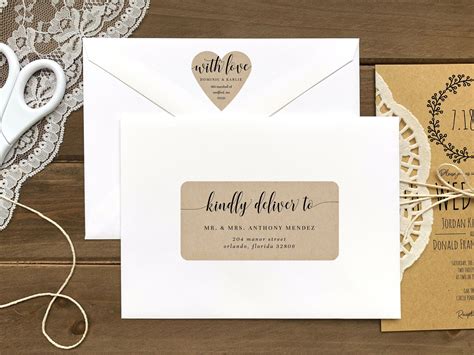 wedding invitation mailing labels - Stephany North