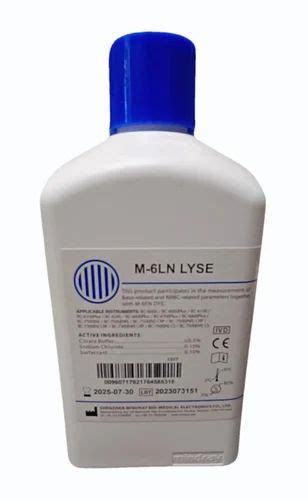 White Mindray M 6LN Lyse Hematology Reagents Packaging Type 1L At