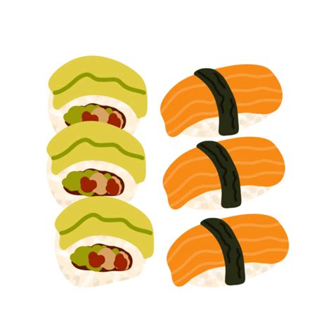 Cute Sushi Illustration 24703704 Png