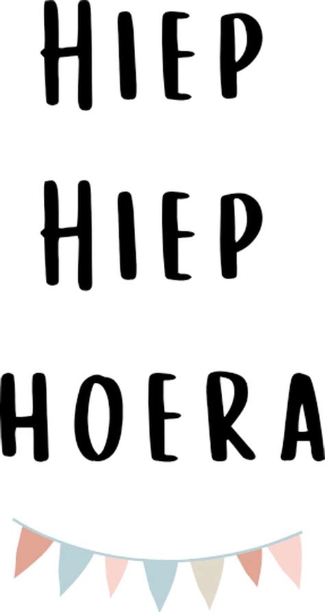 Sloef Stationary Wenskaart Hiep Hiep Hoera Set Van Luxe