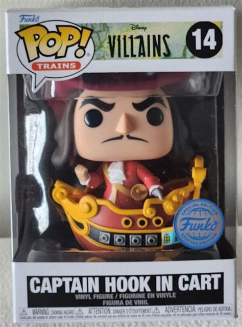 Captain Hook In Cart Disney Villains Funko Pop Toy Vault Hq