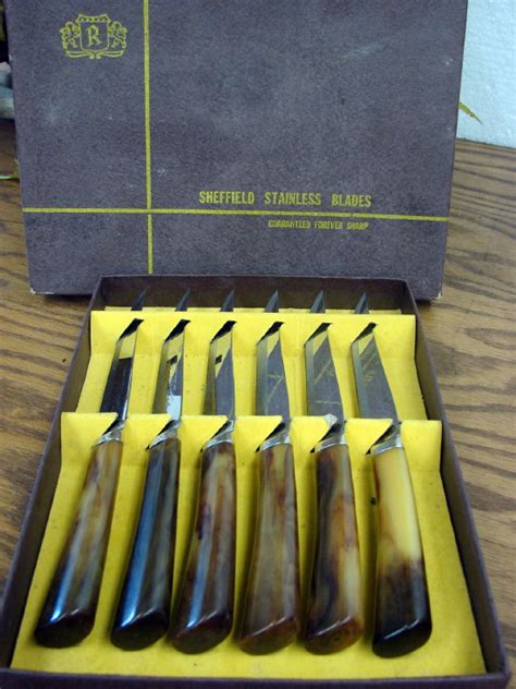 Vintage Box Set W Richardson Stainless Forever Sharp Steak Knives