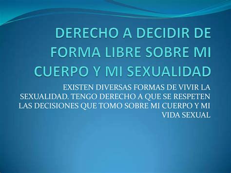 Derechos Sexuales Y Reproductivos Ppt