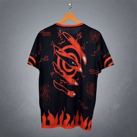 Naruto X Kurama AOP T Shirt Shirts T Shirt Tailed Beasts Naruto