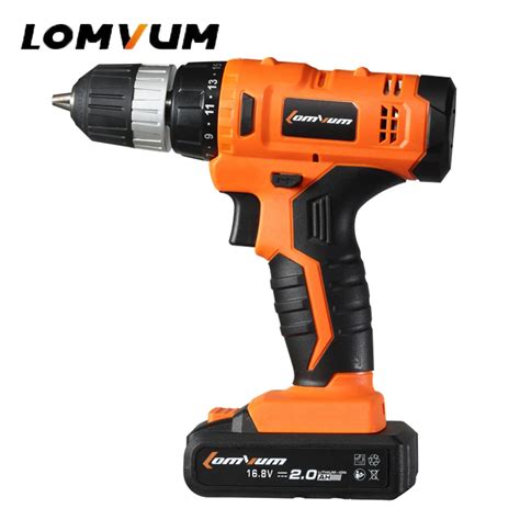 Lomvum Mini Drill V Cordless Drill Rechargeable Lithium Li Ion