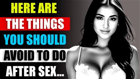 Things You Should And Shouldnt Do After Sex Psychological Facts