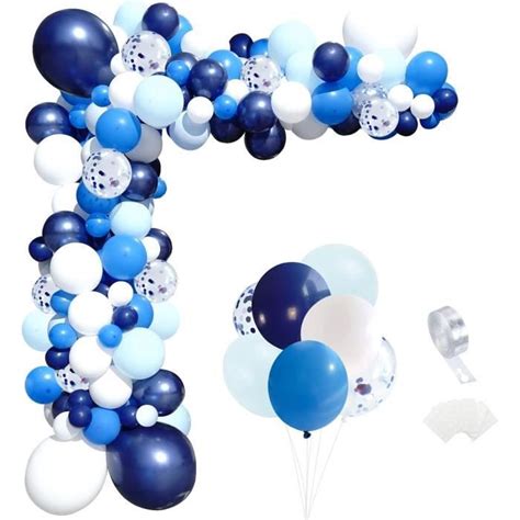 Kit Arche Ballon Bleu Et Blanc Kit D Arches De Ballons Bleu Marine