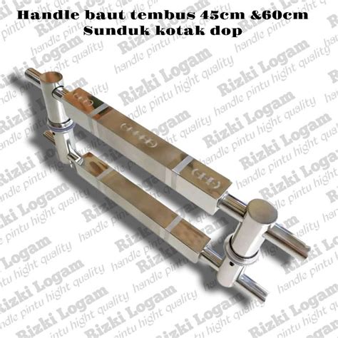 Jual Gagang Pintu Rumah Baut Tembus 45cm 60cm Handle Pintu Rumah Baut