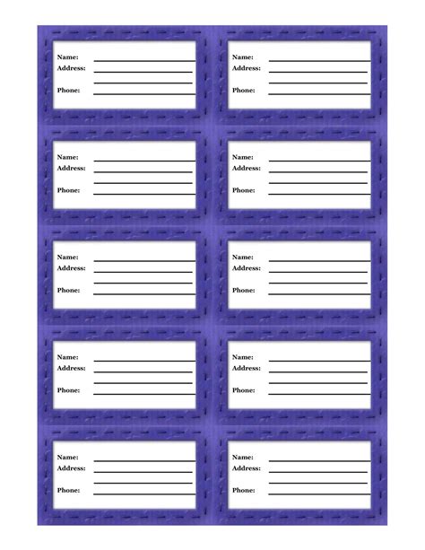 Free Printable Luggage Tag Templates [PDF, Word]