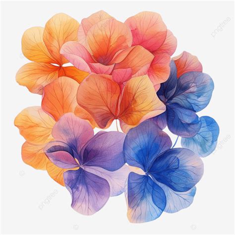 Flower Clipart A Hydrangea Flower Hydrangea Flowers Flower PNG