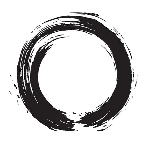 Premium Vector Enso Zen Circle Brush Vector Illustration