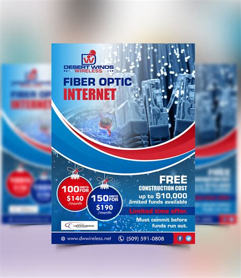 Modern Professional Internet Service Provider Flyer Design For A