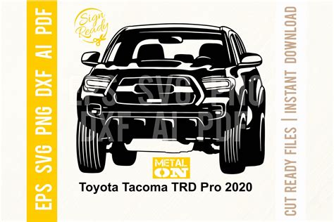 Toyota Tacoma Trd Pro 2020 Car Svg Illustrations Creative Market