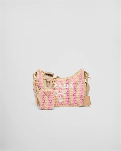 Arriba 39 Imagen Pink Prada Raffia Bag Abzlocal Mx