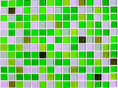 Closeup Of Dark And Light Green Toned Mosaic Wall Tiles Photo Background And Picture For Free ...