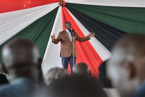 Kenyas President William Ruto Speaks During Editorial Stock Photo