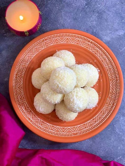 Coconut Ladoo With Condensed Milk Indian Veggie Delight