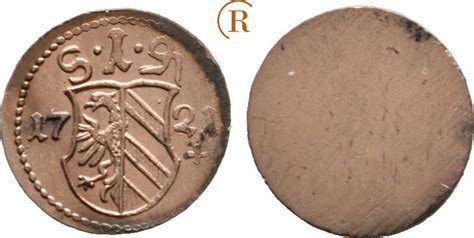 N Rnberg Stadt Einseitiger Pfennig Unc Feine Erhaltung Ma Shops