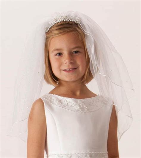 Pearl Tiara Face Framer First Communion Veil