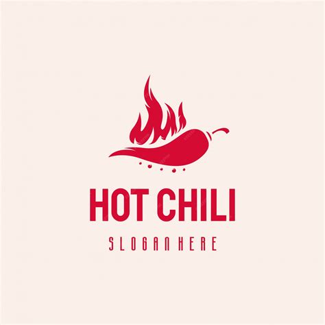 Premium Vector | Hot Chili logo design, Fire Chili logo symbol, Spice food