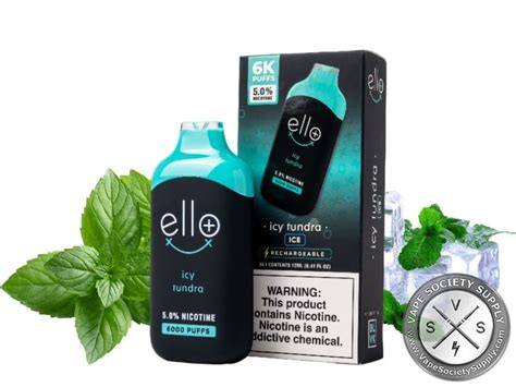 Ello Plus Blvk Disposable Puff Vape Society Supply