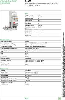 Datasheet Specifications Voltage Rating Vdc Voltage Rating