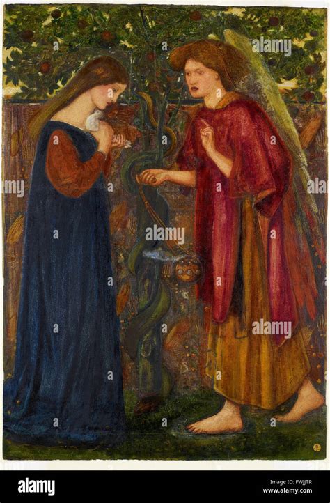 Edward burne jones annunciation fotografías e imágenes de alta