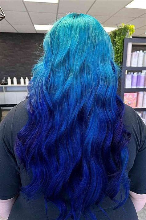 34 Jaw Dropping Blue Balayage Hair Color Ideas Light Blue Ombre Hair