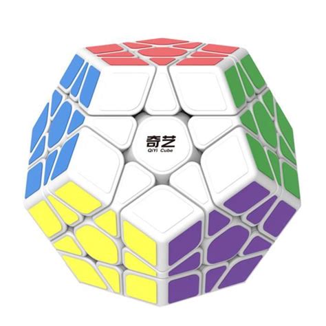 Qiyi Qiheng S Megaminx Cube Magique Puzzle Casse T Te Blanc