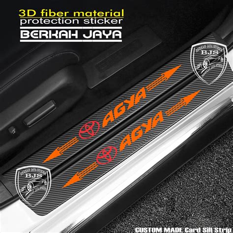 Jual Pcs Stiker Pelindung Pintu Mobil Agya D Door Sill Plate Guard