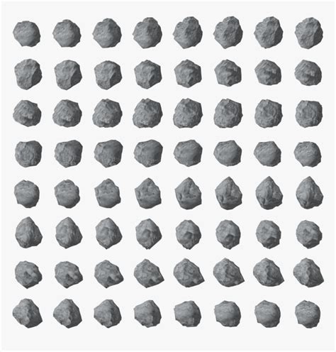 Asteroid 01 - Pixel Asteroid Sprite Sheet, HD Png Download - kindpng