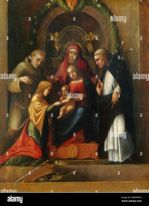 Mystical Marriage Of Saint Catherine 1510 Hi Res Stock Photography And