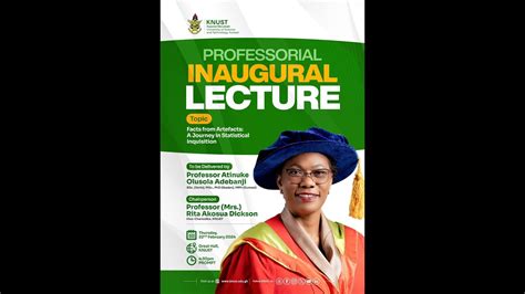 KNUST Welcomes You To Professorial Inaugural Lecture By Professor