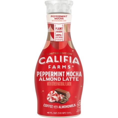 Califia® Farms Peppermint Mocha Cold Brew Coffee With Almond Milk 48 Fl Oz Kroger